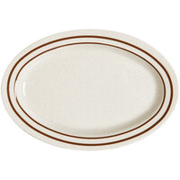 GET OP-120-U Ultraware 12" x 9" Ironstone Oval Platter - 12/Case