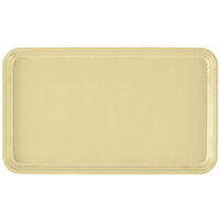 Cambro 915536 8 3/4" x 14 15/16" Rectangular Lemon Chiffon Fiberglass Camtray - 12/Case