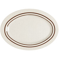 GET M-4020-U Ultraware 14" x 10" Ironstone Oval Platter - 12/Case