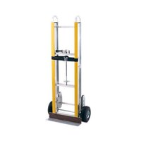 Harper 800 lb. Aluminum 66" Appliance Truck with Ratchet and 10" x 3 1/2" Pneumatic Wheels EA6619