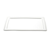 Elite Global Solutions M1812RC Venetian Display White 18" x 12" Rectangular Melamine Tray