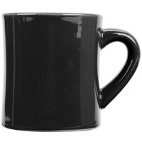 CAC HAR-75-BLK Black 7.5 oz. Venice Hartford Mug - 36/Case