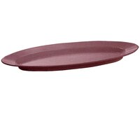 Tablecraft CW2200MAS 23" x 8" Maroon Speckle Cast Aluminum King Fish Platter