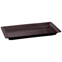 Tablecraft CW2110MS 21" x 12" Midnight Speckle Cast Aluminum Rectangle Platter