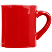 CAC HAR-75-R Red 7.5 oz. Venice Hartford Mug - 36/Case