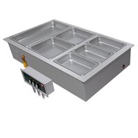 Hatco HWBI-2 Two Compartment Modular / Ganged Drop In Hot Food Well - 240V