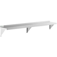 Regency 16 Gauge Stainless Steel 12" x 84" Heavy Duty Solid Wall Shelf