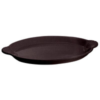 Tablecraft CW3020MIS 17" x 12" Midnight Speckle Cast Aluminum Oval Shell Platter