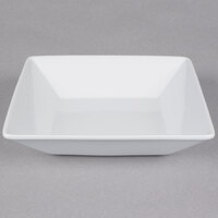 Tuxton GSP-532 TuxTrendz Santorini 1.28 Qt. Bright White Square China Bowl - 12/Case