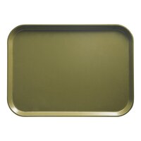 Cambro 46428 4 1/4" x 6" Rectangular Olive Green Customizable Fiberglass Camtray - 12/Case