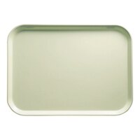 Cambro 46429 4 1/4" x 6" Rectangular Key Lime Customizable Fiberglass Camtray - 12/Case