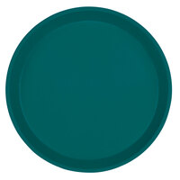 Cambro 1100414 11" Round Teal Customizable Fiberglass Camtray - 12/Case