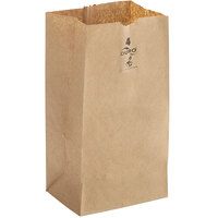 Duro 4 lb. Brown Paper Bag - 500/Bundle