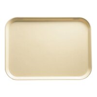 Cambro 810537 8" x 9 7/8" Rectangular Cameo Yellow Customizable Fiberglass Camtray - 12/Case