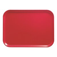 Cambro 46521 4 1/4" x 6" Rectangular Cambro Red Customizable Fiberglass Camtray - 12/Case