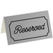 Reserved Signs