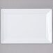 Elite Global Solutions D7511RC Vogue 11" x 7 1/2" White Rectangular Melamine Plate