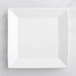 Acopa 12" Bright White Square Porcelain Plate - 6/Case