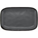 GET CS-1170-GR Pottery Market 12" x 7 1/2" Matte Speckled Gray Melamine Rectangular Platter - 12/Pack