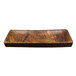 Elite Global Solutions M1671RC-SEQ Sequoia 16 1/8" x 7" Rectangular Wood Grain Melamine Serving Platter