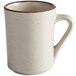 Acopa 8.5 oz. Brown Speckle Narrow Rim Stoneware Coffee Cup / Mug - 36/Case