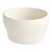 Acopa 7.25 oz. Ivory (American White) Rolled Edge Stoneware Bouillon Cup - 36/Case