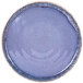 Elite Global Solutions B190106-IB Monet 10 5/8" Indigo Reactive Glaze Raised Rim Melamine Plate - 6/Case