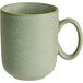 Acopa Pangea 12 oz. Sage Matte Porcelain Mug - 24/Case