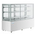 Avantco BCF-72-HC 70 7/8" Square Glass White Refrigerated Bakery Display Case