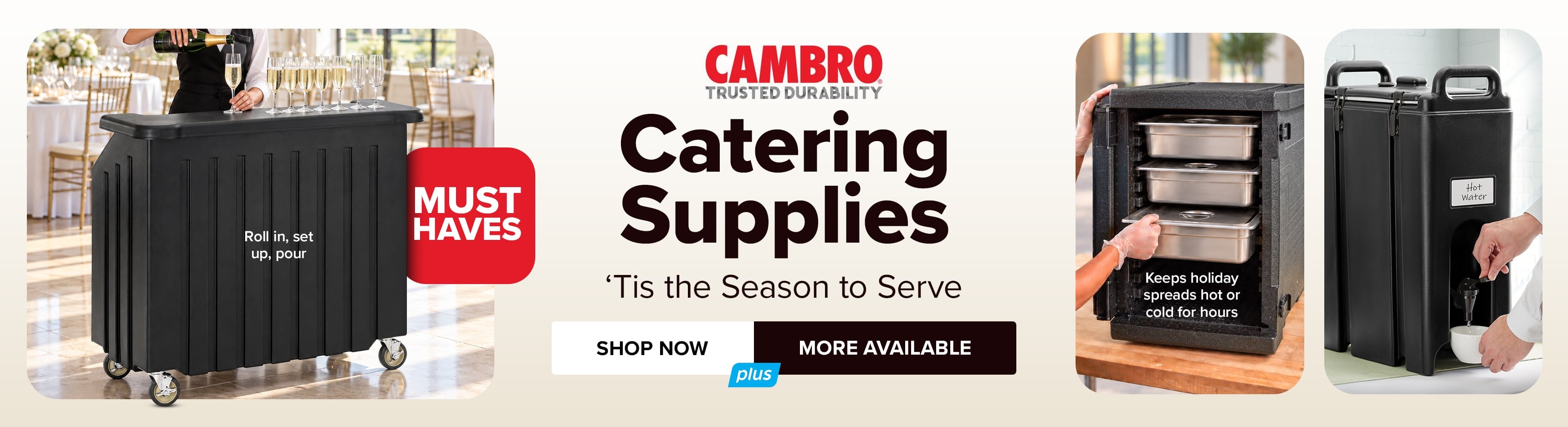 Must Have Catering Supplies from Cambro; Shop Now