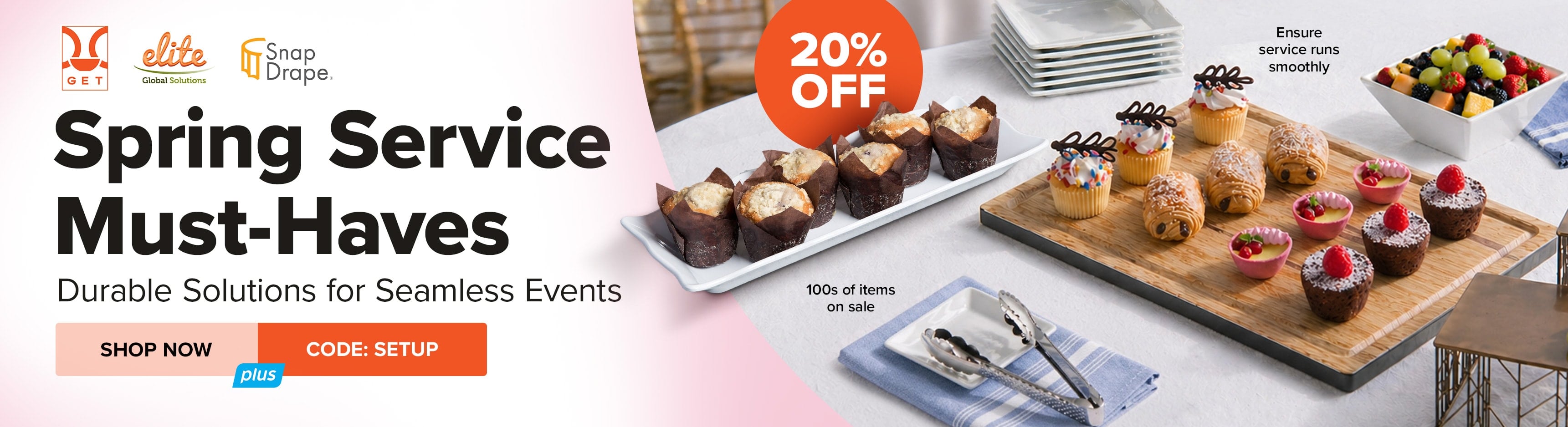 Save 20% on Spring Service Must-Haves by CFS Brands