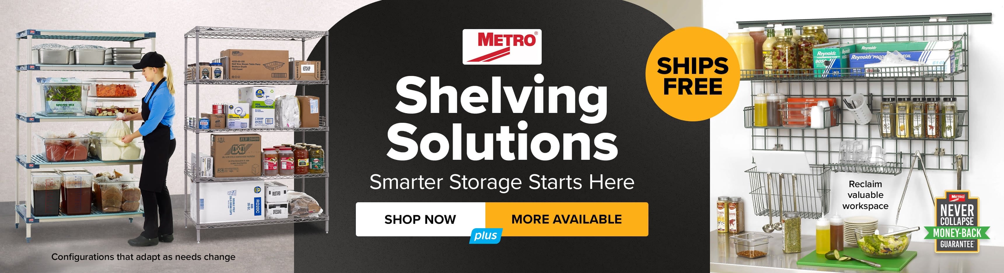 Shelving Solutions - Smarter Storage Starts Here. Shop Now. More Available