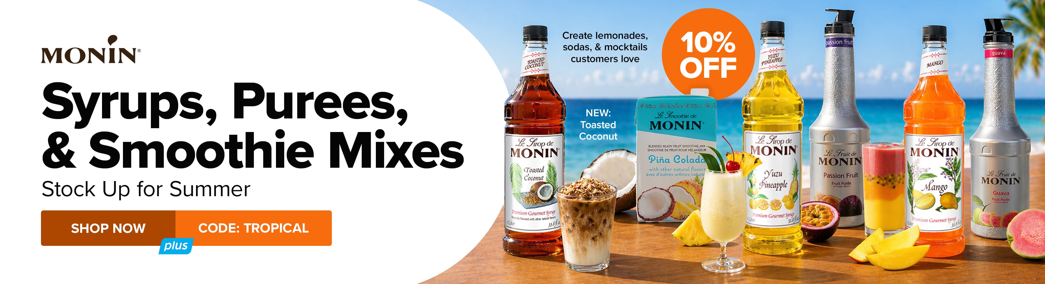 Syrups, Purees, & Smoothie Mixes from Monin