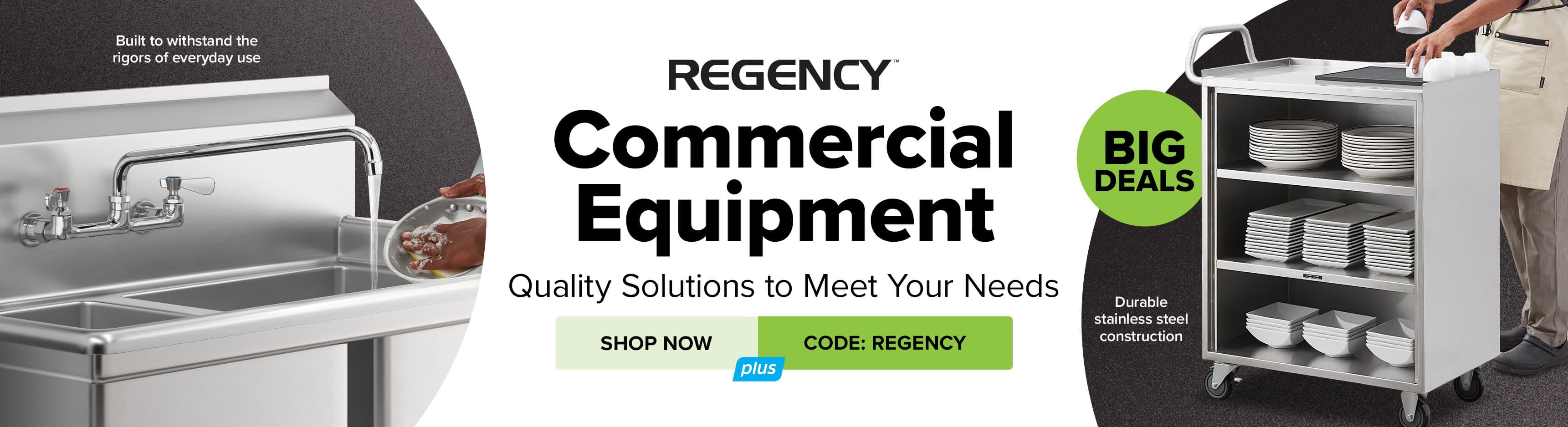 Regency Commercial Equipment - Quality Solutions to Meet Your Needs. Shop Now and Save. Use Code: REGENCY.