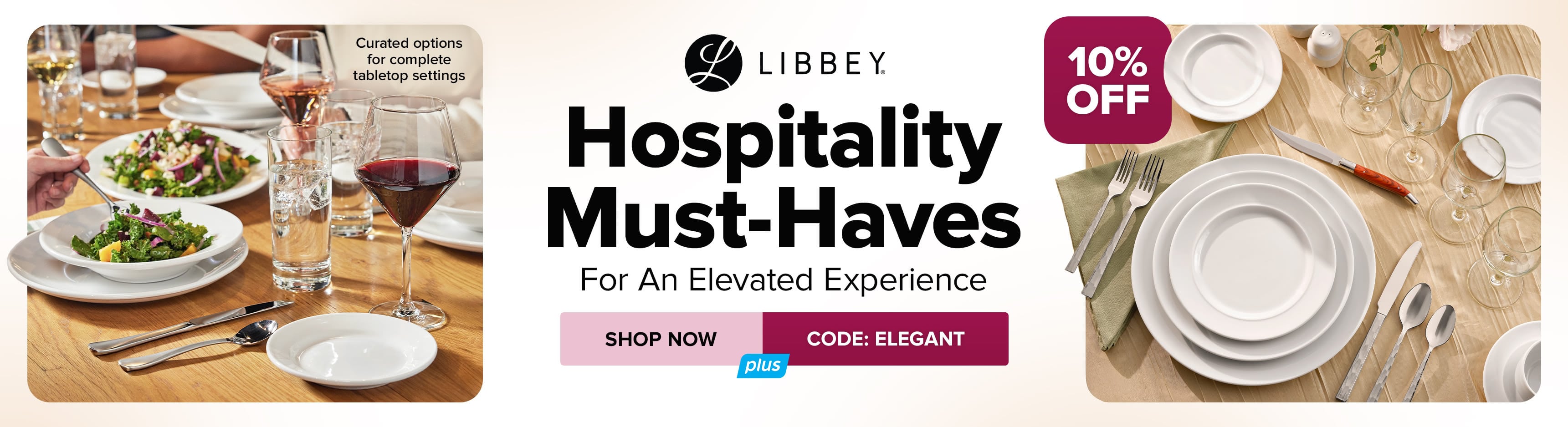 Save 10% This Week on Hospitality Must-Haves by Libbey; Use Code: ELEGANT
