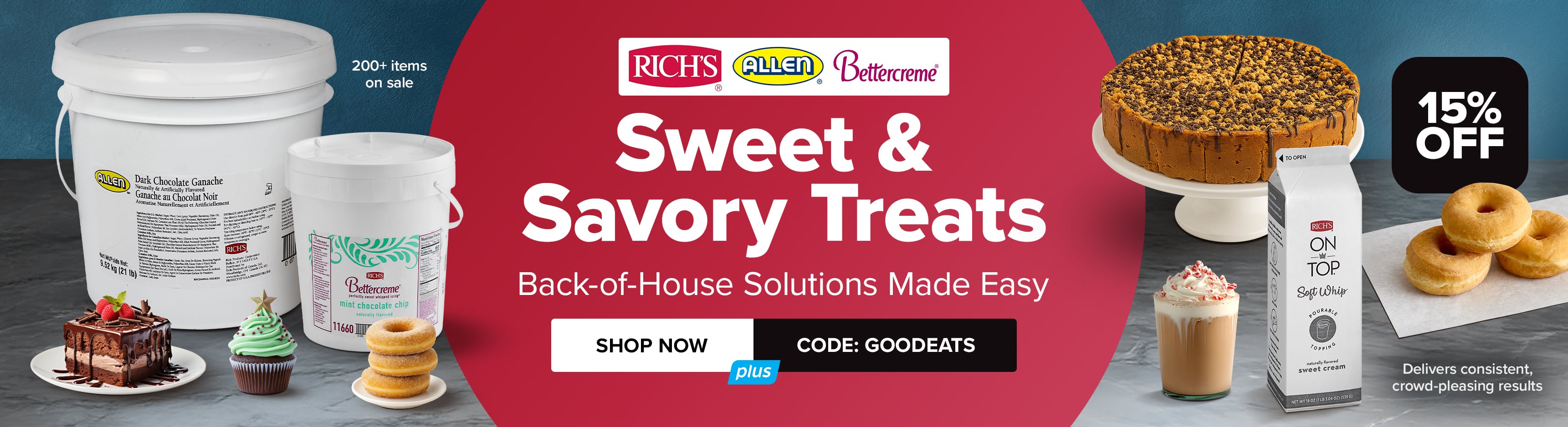 Sweet and Savory Treats - Back-of-House Solutions Made Easy. Save 15%. Use Code: GOODEATS