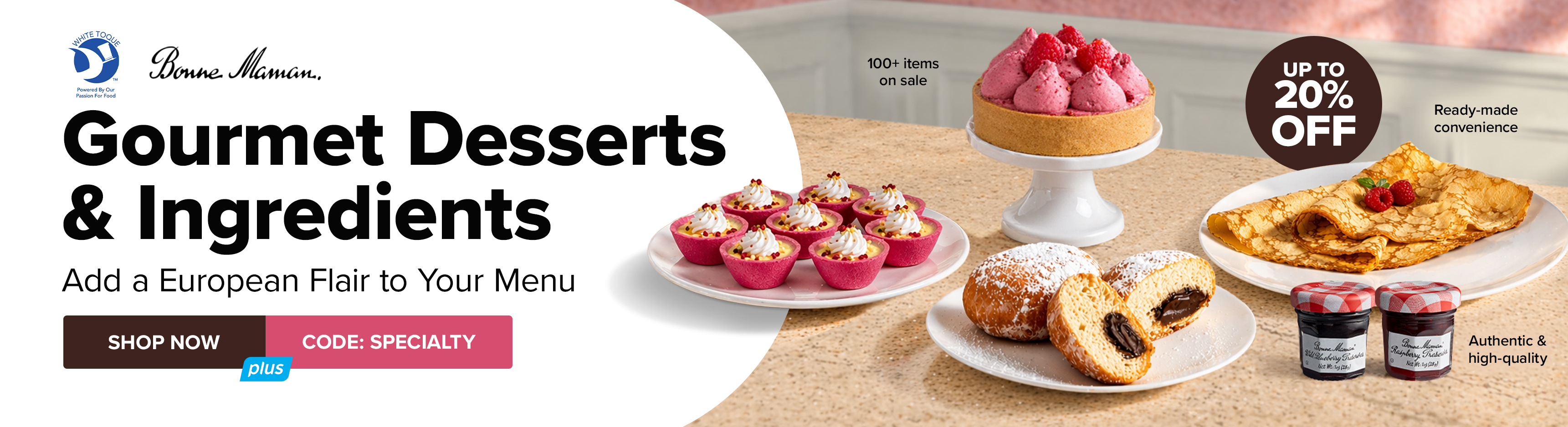 Gourmet Desserts & Ingredients from White Toque