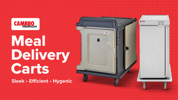Cambro Meal Delivery Carts Cambro Meal Delivery Carts