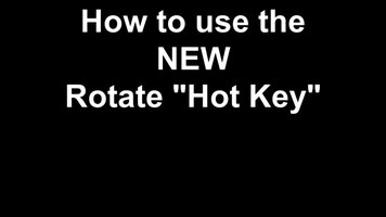DYMO: Rhino 4200: How to use the rotate "Hot Key"