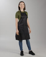 Choice Black Standard Bib Apron with 2 Pockets Display