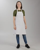 Choice White Adjustable Bib Apron with 2 Pockets Display Choice White Adjustable Bib Apron with 2 Pockets Display