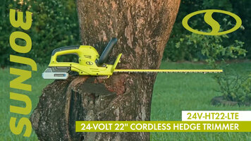 Sun Joe 24V-HT22-LTE iON+ Cordless Hedge Trimmer Live Demonstration