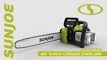 Demo of SUN JOE 24V-X2-CS16 CORDLESS CHAIN SAW Demo of SUN JOE 24V-X2-CS16 CORDLESS CHAIN SAW