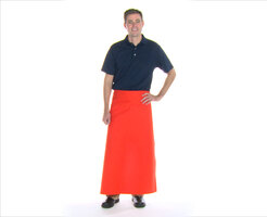 Intedge Orange Poly-Cotton Bistro Apron Modeling Video Intedge Orange Poly-Cotton Bistro Apron Modeling Video