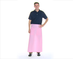 Intedge Pink Poly-Cotton Bistro Apron Modeling Video Intedge Pink Poly-Cotton Bistro Apron Modeling Video