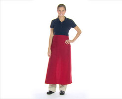 Intedge Red Poly-Cotton Bistro Apron Modeling Video
