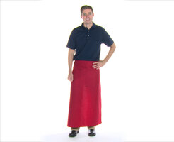 Intedge Red Poly-Cotton Bistro Apron Modeling Video Intedge Red Poly-Cotton Bistro Apron Modeling Video