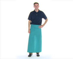 Intedge Teal Poly-Cotton Bistro Apron Modeling Video Intedge Teal Poly-Cotton Bistro Apron Modeling Video