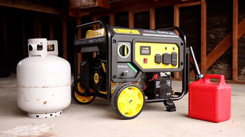 Champion 3500-Watt Dual Fuel Portable Generator with Electric Start (Model 200966) Champion 3500-Watt Dual Fuel Portable Generator with Electric Start (Model 200966)