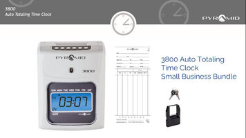 Pyramid Time Systems 3800 Auto Totaling Time Clock Overview Pyramid Time Systems 3800 Auto Totaling Time Clock Overview
